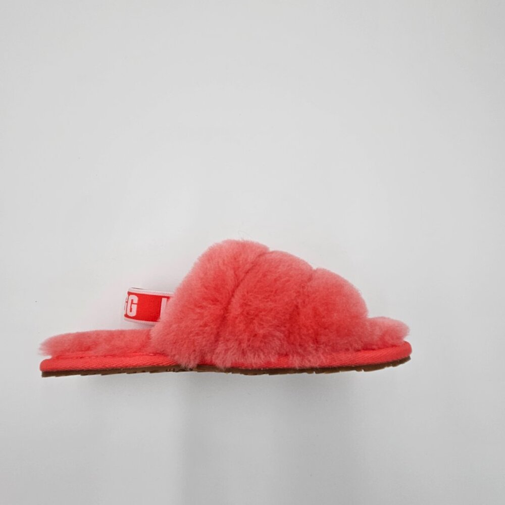 NWT UGG Kids Fluff Yeah Slides in Coral - Size 12 (Kids)